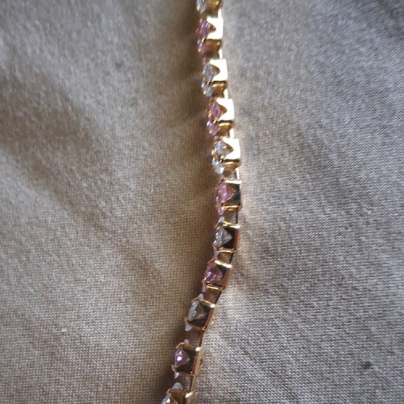 18KT MOISENITE GOLD FILLED. Tennis Bracelet - HYPOALERGENIC.RETAIL 299.00 - Picture 5 of 5